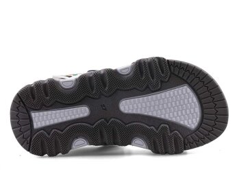 Middo 2023 Patik Şeritli Sandalet - Gri/Yeşil/Füme - 4