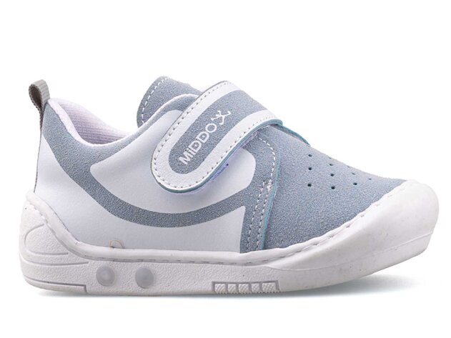 Middo Oki Bebe Süet - Beyaz/Mavi - 1