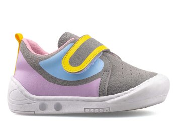 Middo Oki Bebe Süet - Gri/Pembe - 1