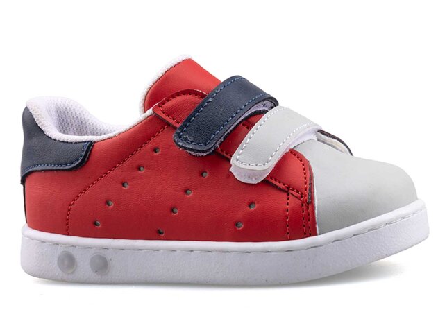 Middo Oya Cilt Bebe Işıklı - Kırmızı/Laci/Gri - 1