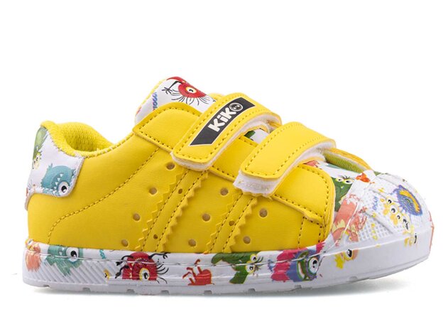 Middo Şapkalı Bebe Cilt - Sarı/Mikrop - 1