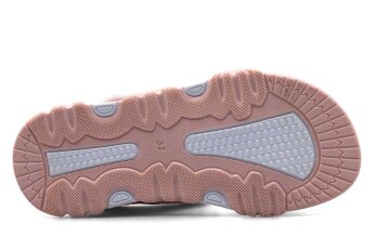 Middo Şeritli Filet Sandalet - Pembe/Yeşil - 4