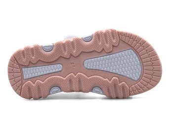Middo Şeritli Patik Sandalet - Beyaz/Pembe/Pudra T - 4
