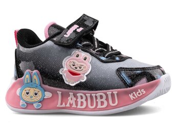 Miniyo 624 Bebe Cilt Işıklı - Siyah/Pembe - Miniyo Kids