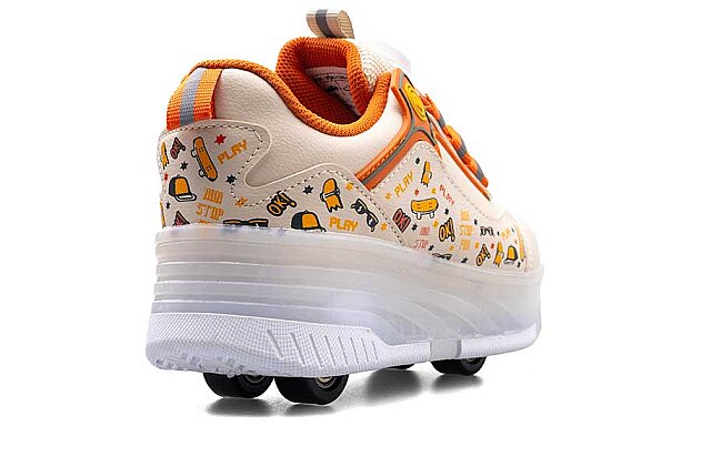 Miniyo Kids 840 Filet Cilt Patenli - Bej/Oranj - 3