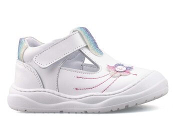 Muncur 113 İlkadım Deri - Beyaz/Simli - 1