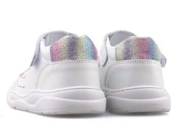 Muncur 113 İlkadım Deri - Beyaz/Simli - 3