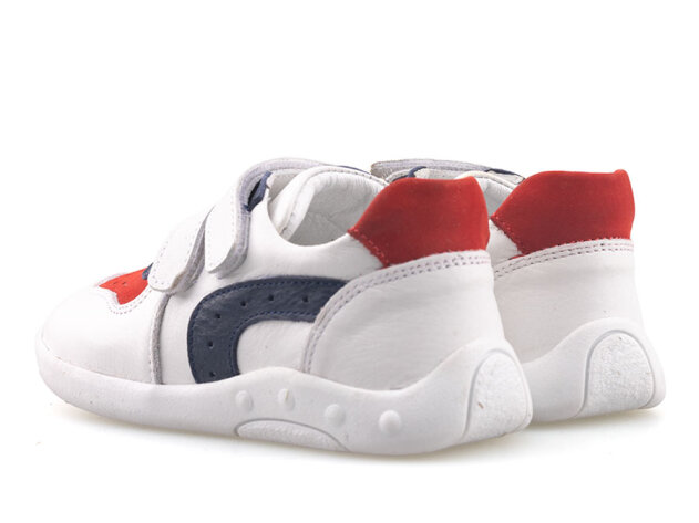 Muncur 201 İlkadım Deri - Beyaz/Kırmızı - 3