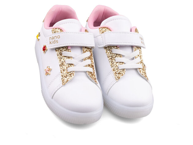 Nano Kids 1893 Patik Cilt - Beyaz/Altın - 2