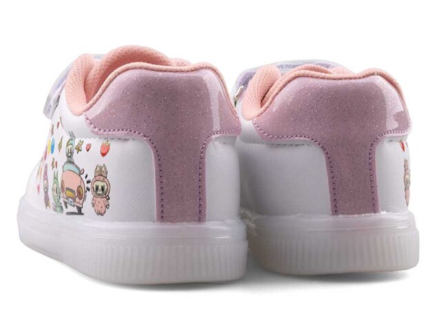 Nano Kids 2025 Patik Cilt Işıklı - Beyaz/Pudra - 3