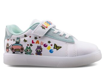 Nano Kids 2025 Patik Cilt Işıklı - Beyaz/Su Yeşili - 1