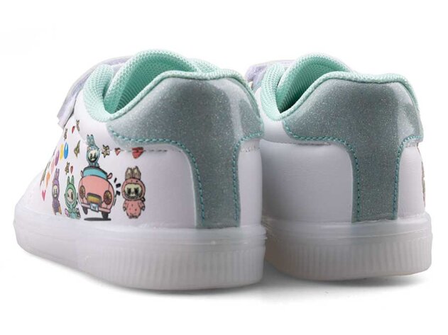 Nano Kids 2025 Patik Cilt Işıklı - Beyaz/Su Yeşili - 3