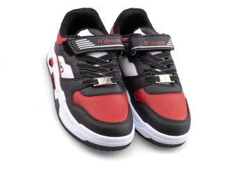 Ndrops 012 Patik Cilt Işıklı - Siyah/Kırmızı - 2