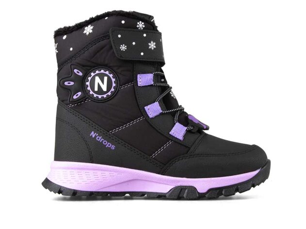 Ndrops 014 Patik Bot - Siyah/Lila - 5