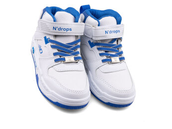 Ndrops 021 Patik Cilt Işıklı - Beyaz/Saks - Ndrops