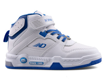 Ndrops 021 Patik Cilt Işıklı - Beyaz/Saks - Ndrops