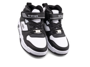 Ndrops 021 Patik Cilt Işıklı - Siyah/Beyaz - Ndrops