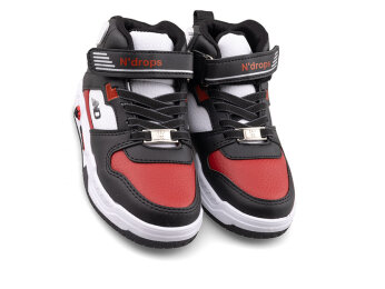 Ndrops 021 Patik Cilt Işıklı - Siyah/Kırmızı - N Drops