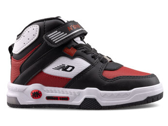 Ndrops 021 Patik Cilt Işıklı - Siyah/Kırmızı - Ndrops