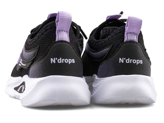 Ndrops 025 Patik Triko Aqua - Siyah/Lila - 3