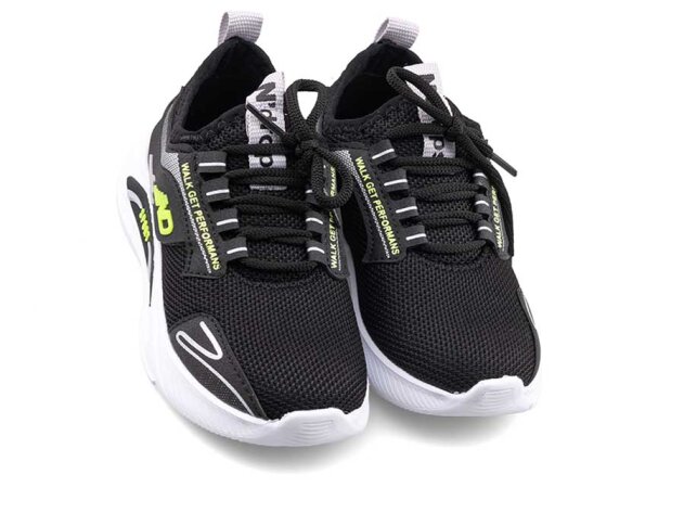 Ndrops 025 Patik Triko Aqua - Siyah/Sarı - 2