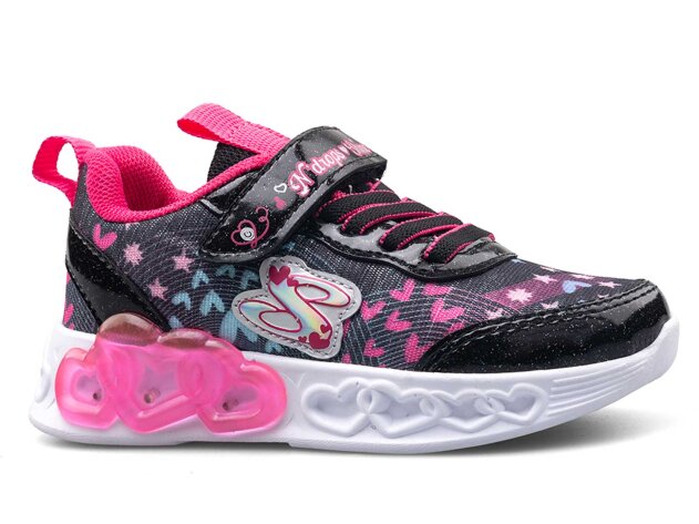 Ndrops 032 Patik Keten - Siyah/Fuşya - 1