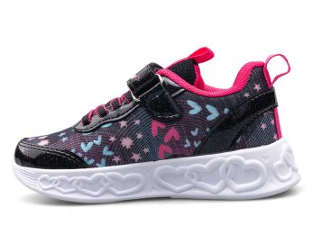 Ndrops 032 Patik Keten - Siyah/Fuşya - N Drops