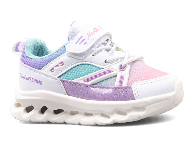 Nort Blue 134 Bebe Anrk ışıklı - Beyaz/Yeşil/Lila - 5