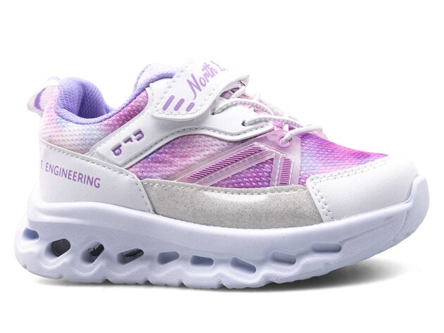 North Blue 134 Patik Anrk - Beyaz/Lila - 1