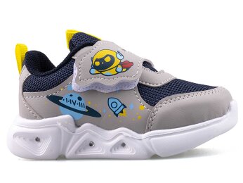 Papuçka N03 Bebe Anrk Işıklı - Buz/Laci - 1