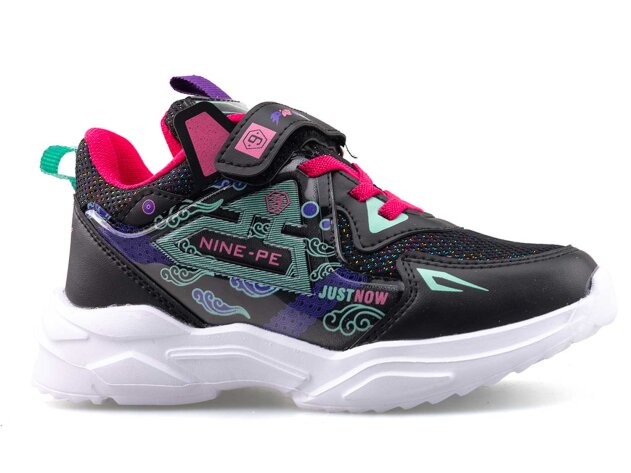 Papuçka OK-03 Filet Triko - Siyah/Simli - 1