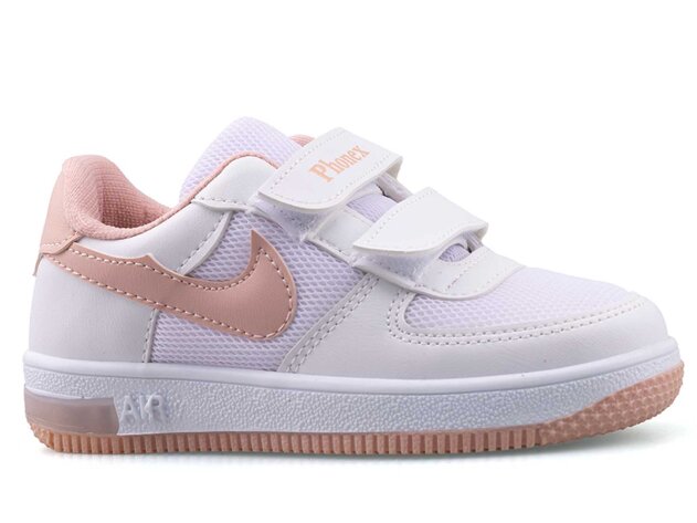 Phonex 79 Patik Anrk Işıklı - Beyaz/Pudra - 1