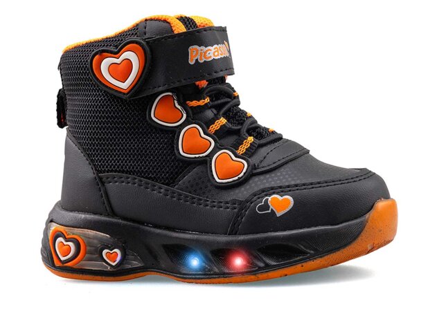 Picasso 094 Bebe Bot - Siyah/Gümüş/F.Oranj - 1