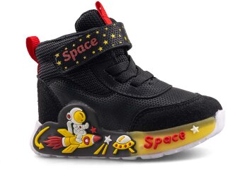 Picasso 151 Bebe Bot Işıklı - Siyah/Kırmızı - Picasso