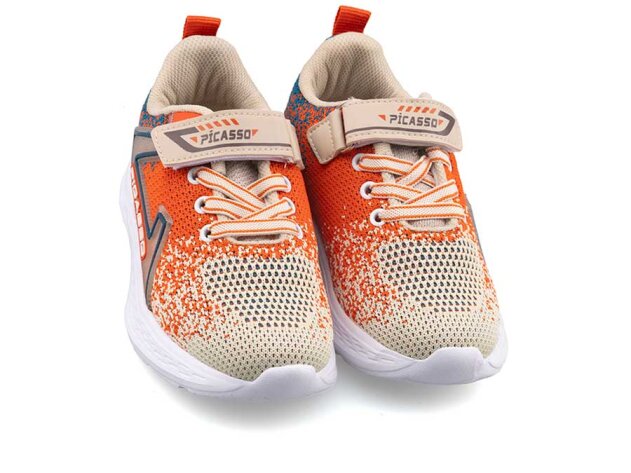 Picasso 228 Patik Triko - Bej/Kiremit/Petrol Mavi - 2