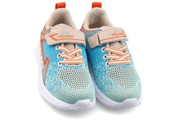 Picasso 328 Filet Triko - Su Yeşili/Mavi/Kiremit - 2