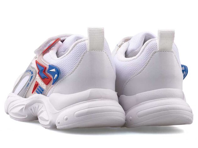 Picasso Kids 226 Patik Anrk - Beyaz/Saks/Kırmızı - 3