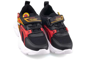 Picasso Kids 226 Patik Anrk - Siyah/Kırmızı - 2