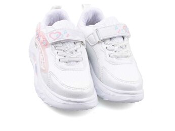 Picasso Kids 227 Patik Anrk Simli - Beyaz/Lila/Pudra/Simli - 2