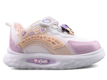Picasso Kids 227 Patik Anrk Simli - Beyaz/Lila/Simli - 1