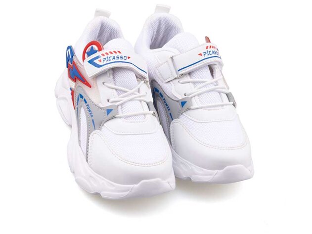 Picasso Kids 326 Filet Anrk - Beyaz/Saks/Kırmızı - 2