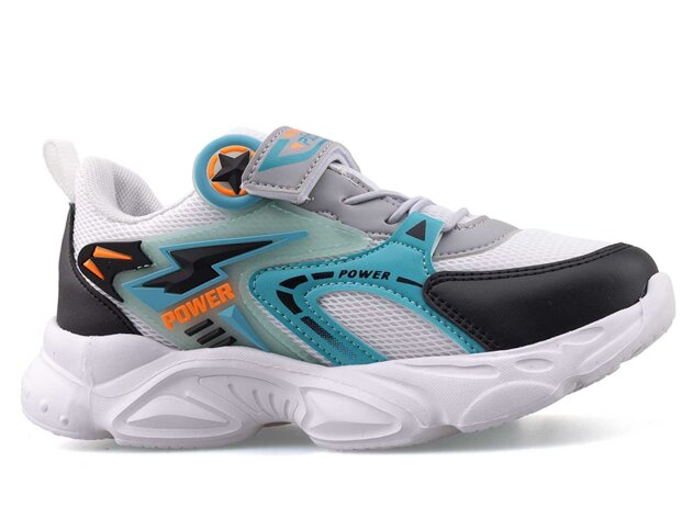 Picasso Kids 326 Filet Anrk - Beyaz/Turkuaz/Siyah - 1