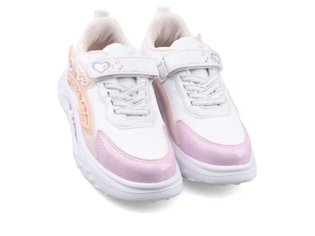 Picasso Kids 327 Filet Anrk Simli - Beyaz/Lila/Pudra/Simli - 2