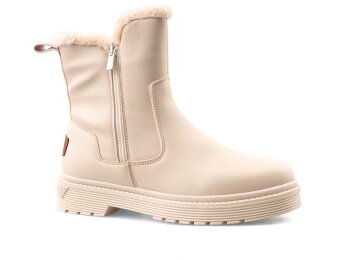 Polact 23003 Zenne Bot Kürklü - Bej - 1