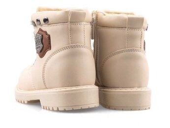 Polact 24050 Patik Bot Fermuarlı - Bej/Taba - 7