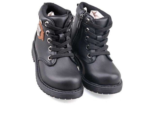 Polact 24050 Patik Bot Fermuarlı - Siyah/Taba - 6