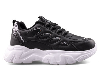 Queen Step 1001 Zenne Cilt - 9 Siyah/Leopar/Beyaz/T - 1