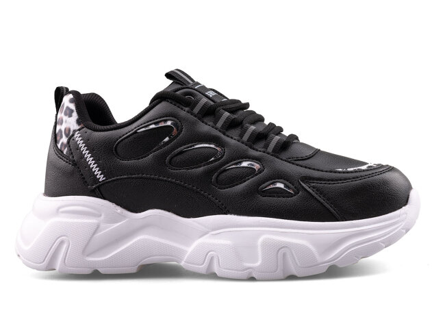 Queen Step 1001 Zenne Cilt - 9 Siyah/Leopar/Beyaz/T - 1