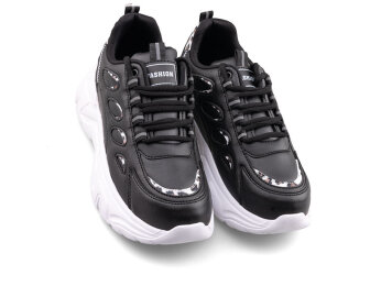 Queen Step 1001 Zenne Cilt - 9 Siyah/Leopar/Beyaz/T - 2