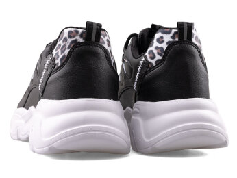 Queen Step 1001 Zenne Cilt - 9 Siyah/Leopar/Beyaz/T - 3